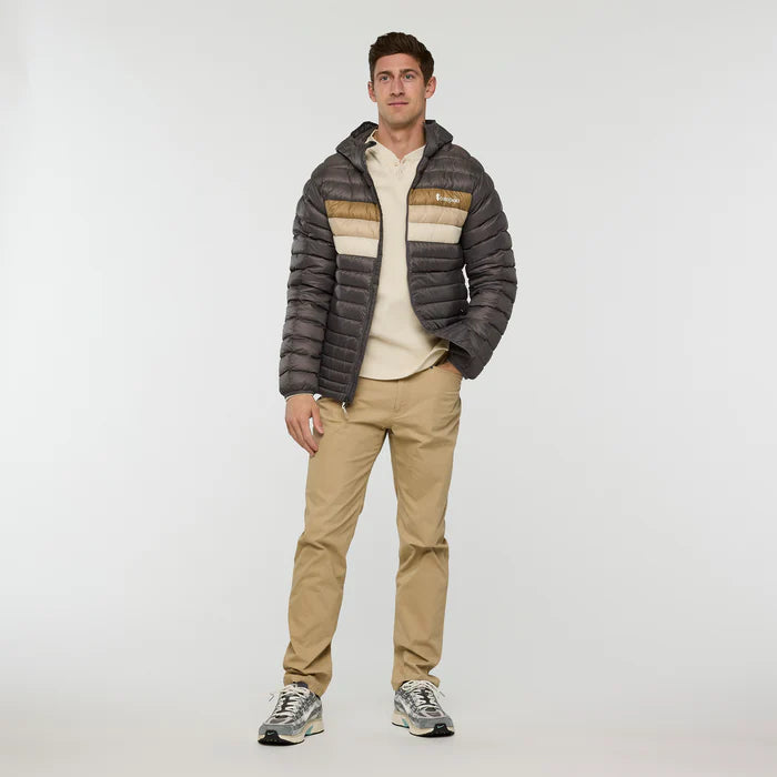 Kurtka męska Fuego Down Hooded Jacket, Cinder Stripes