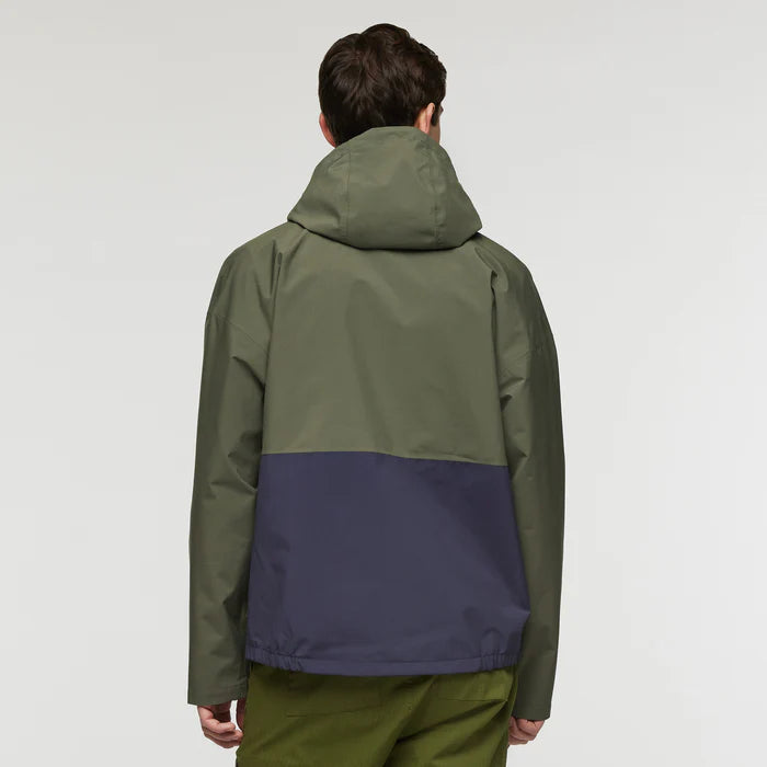 Kurtka Męska Przeciwdeszczowa Cielo Rain Jacket, Fatigue and Lemongrass