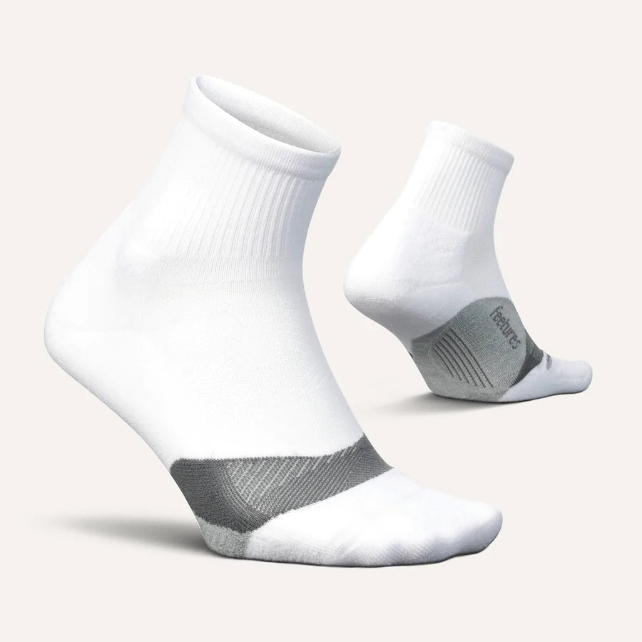 Feetures Skarpety Elite Light Cushion Quarter, White