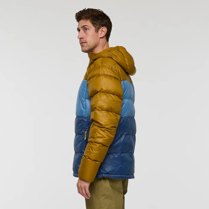 Kurtka Męska Fuego Max Down Hooded Jacket, Bronze and Deep Sea