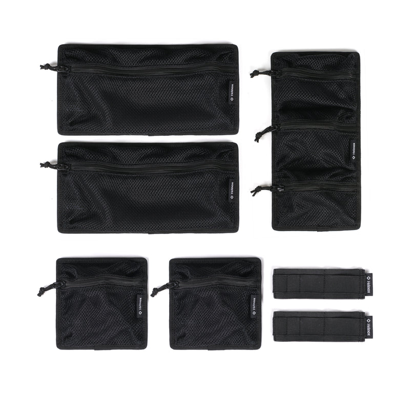 Zestaw organizerów - praktyczne etui z siatki,Black