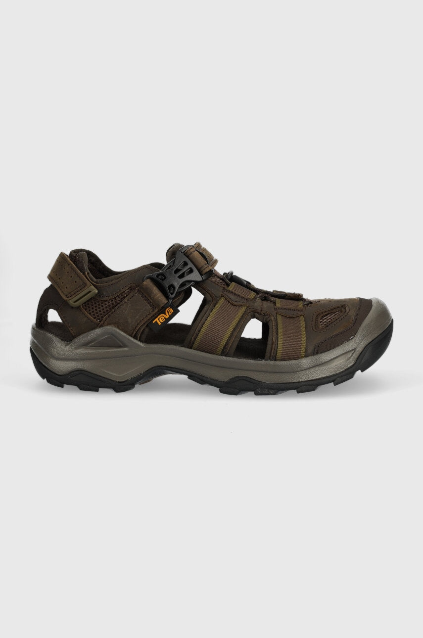 Teva, Męskie Sandały Omnium 2 Leather, brązowe