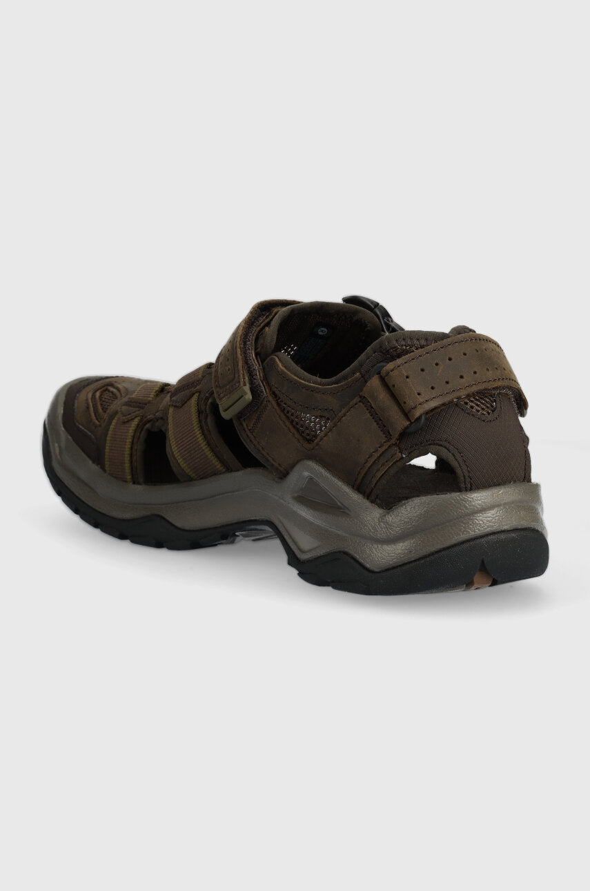 Teva, Męskie Sandały Omnium 2 Leather, brązowe