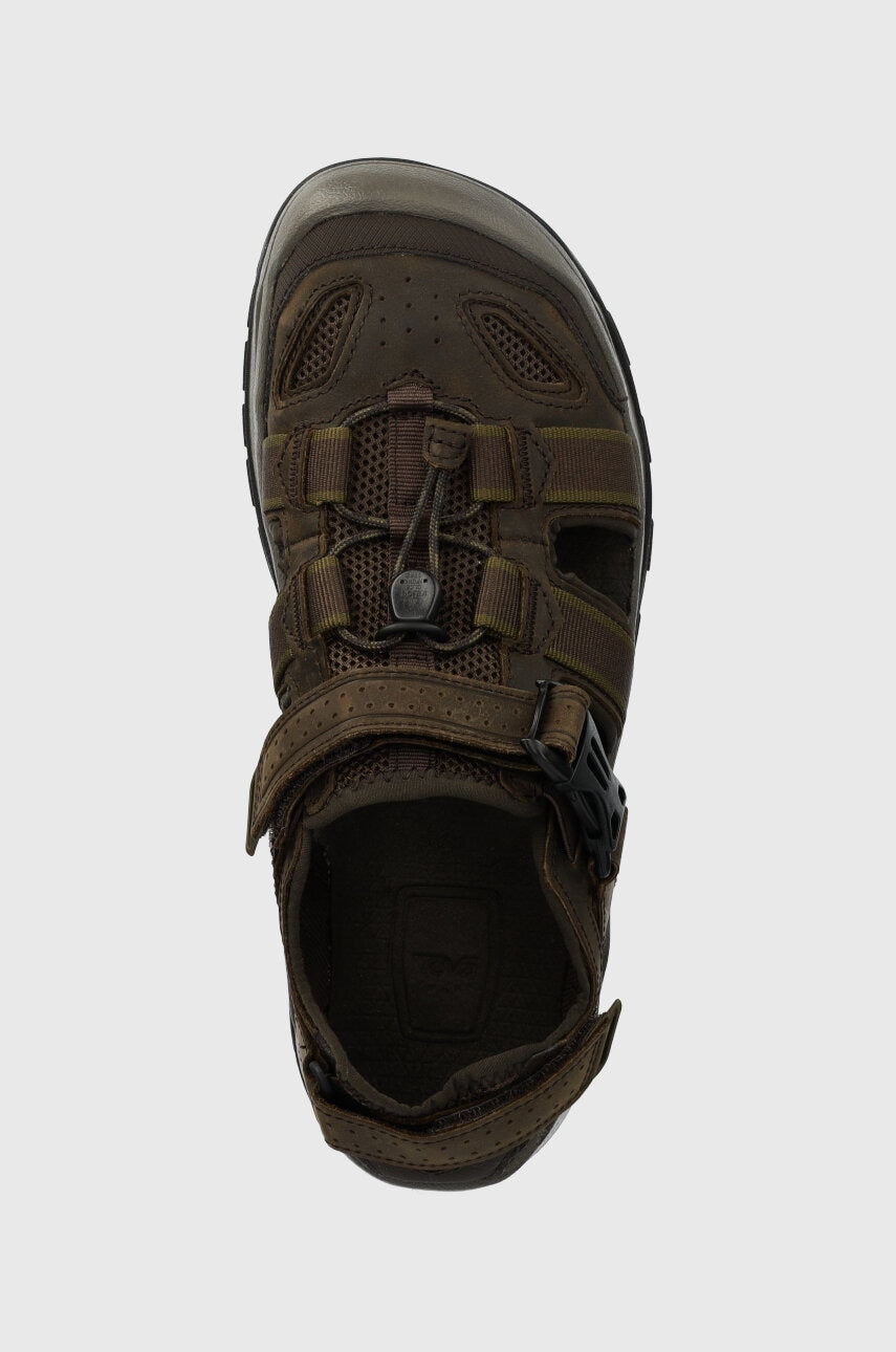 Teva, Męskie Sandały Omnium 2 Leather, brązowe