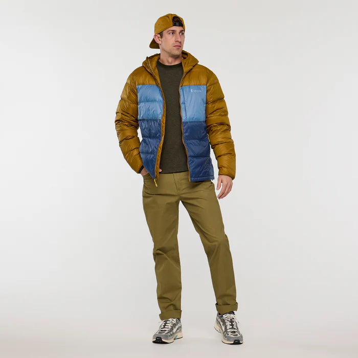 Kurtka Męska Fuego Max Down Hooded Jacket, Bronze and Deep Sea