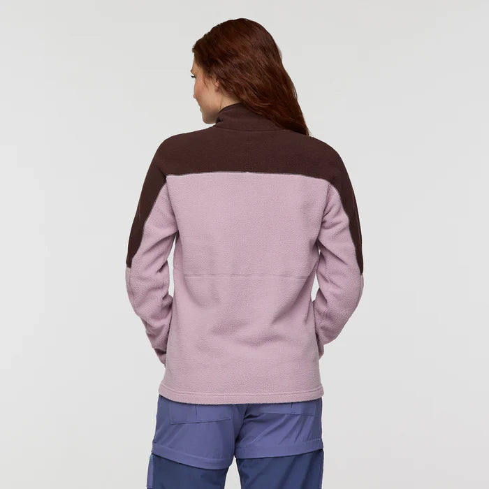 Polar Damski Abrazo Fleece Full-Zip Jacket, Coffee and Quartz
