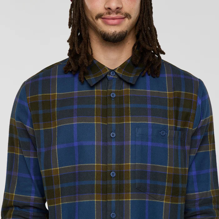 Koszula Męska Quedo Flannel Shirt,  Deep Sea Plaid