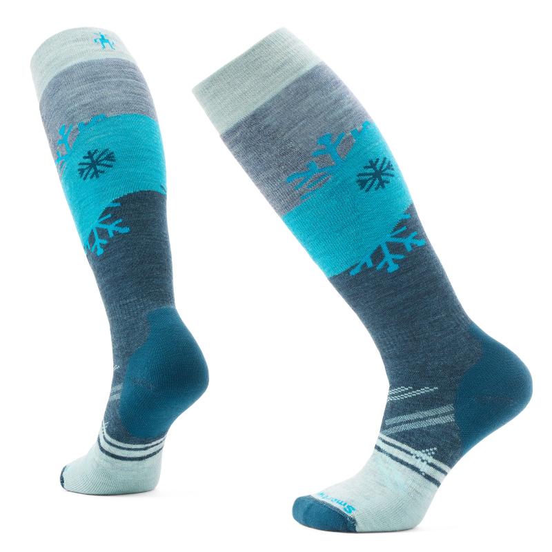 Skarpety Damskie Ski Full Cushion Snowpocalypse Pattern OTC Socks, B72 | frosty green, S