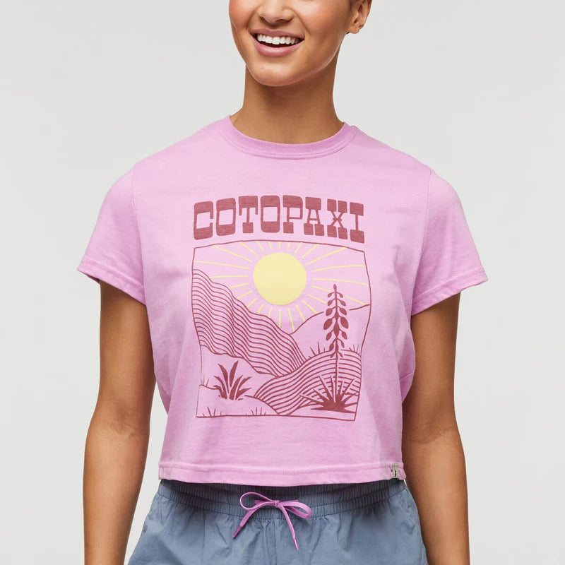 Koszulka damska Western Hills Crop T-Shirt, Orchid Bloom