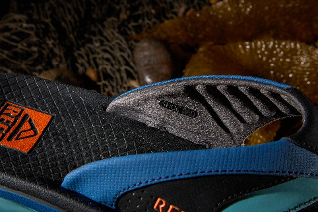 Klapki Męskie Fanning +, Blue/Black/Orange