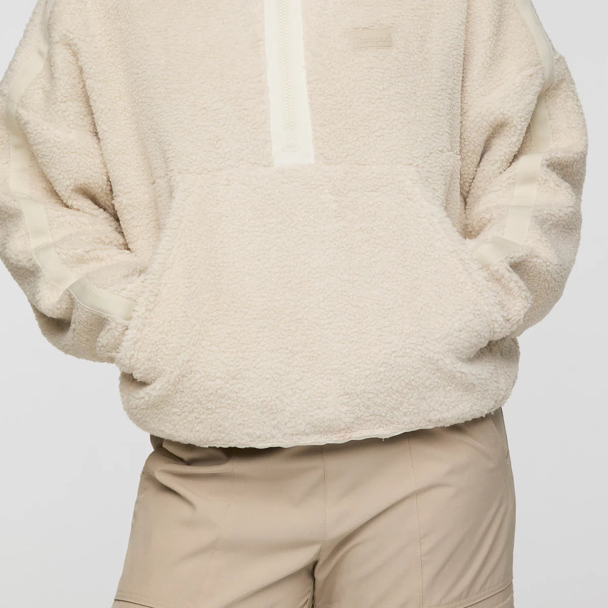 Polar Damski Bacano Fleece Pullover, Cream and Bone