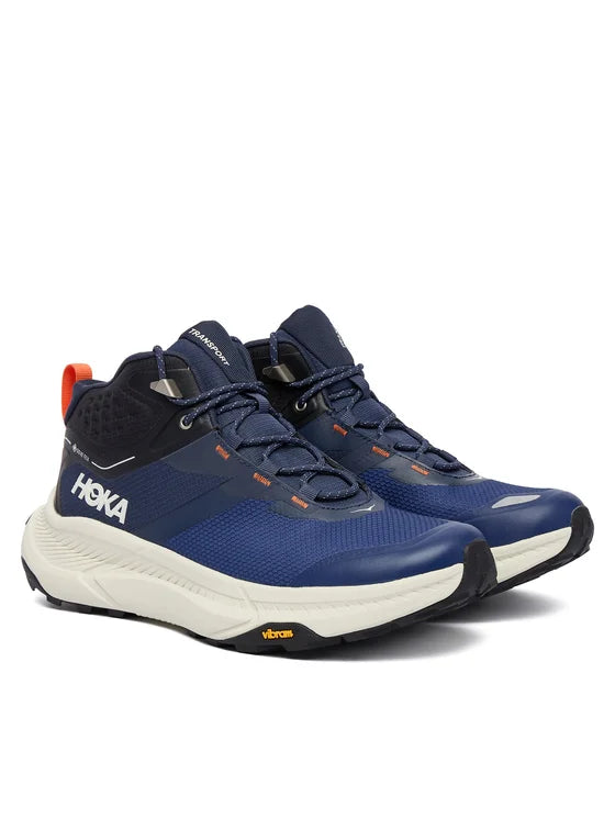 Hoka, Buty Męskie Transport Hike GTX, niebieskie