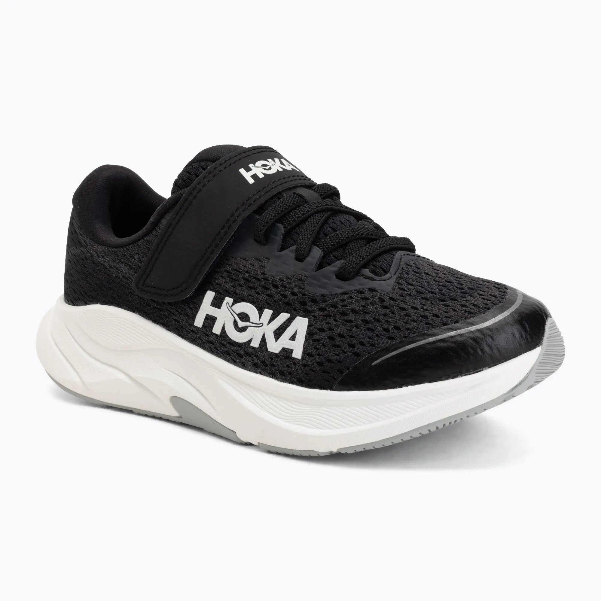 Hoka, Buty dziecięce do biegania 4 Rincon Little Kids, czarne