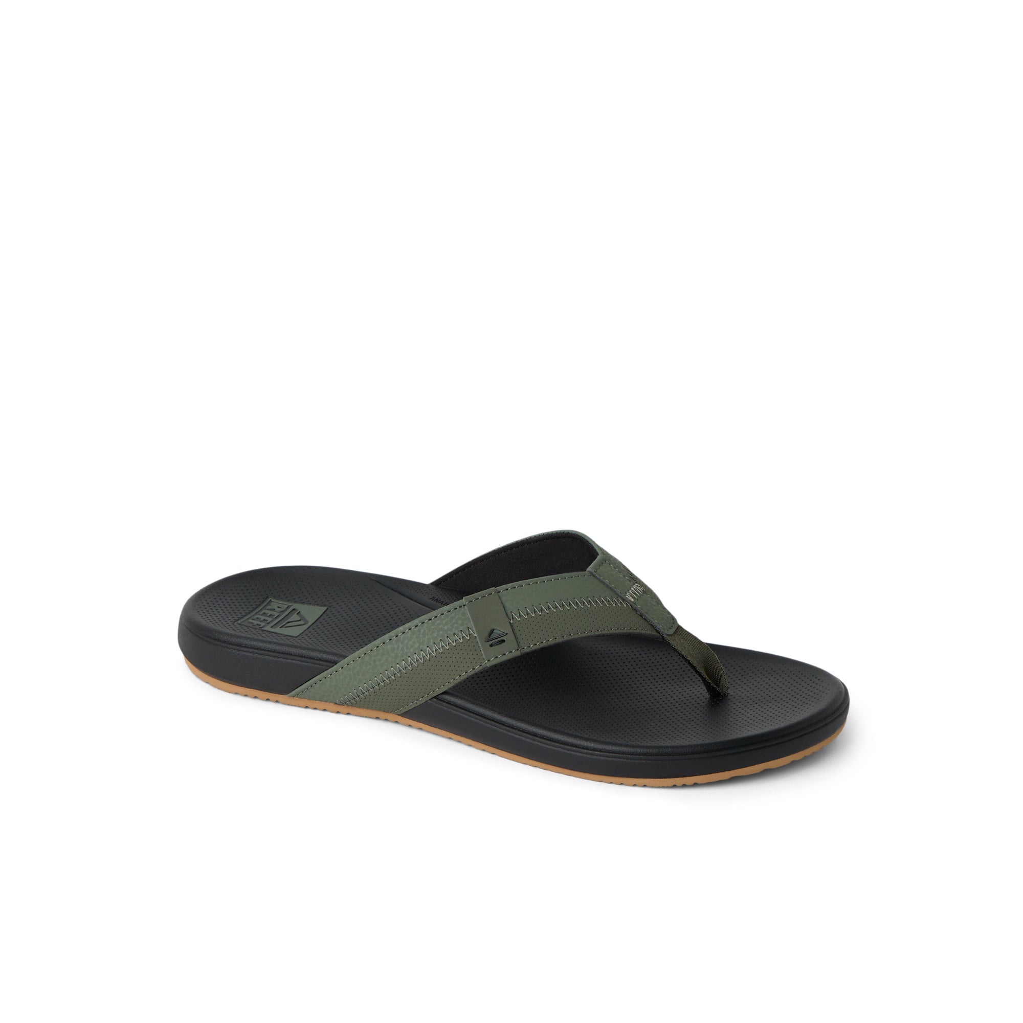 Klapki Męskie Cushion Phantom 2.0, Olive/Gum