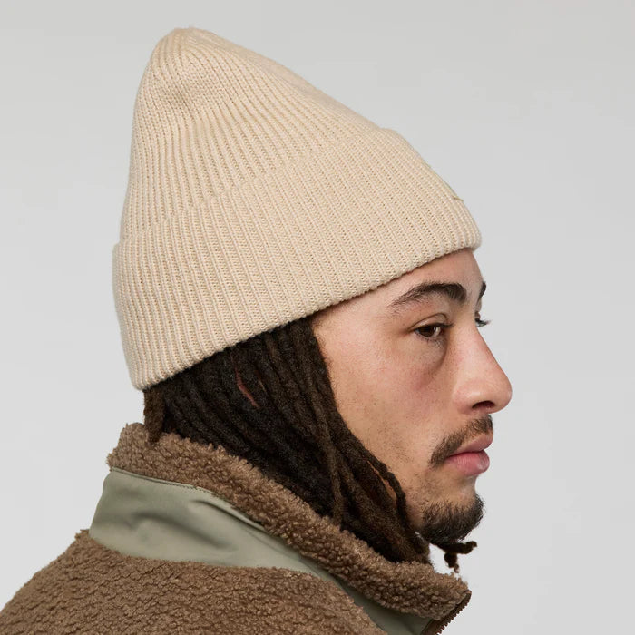 Czapka Zimowa Uniseks, Knit Cuff Beanie, Cream