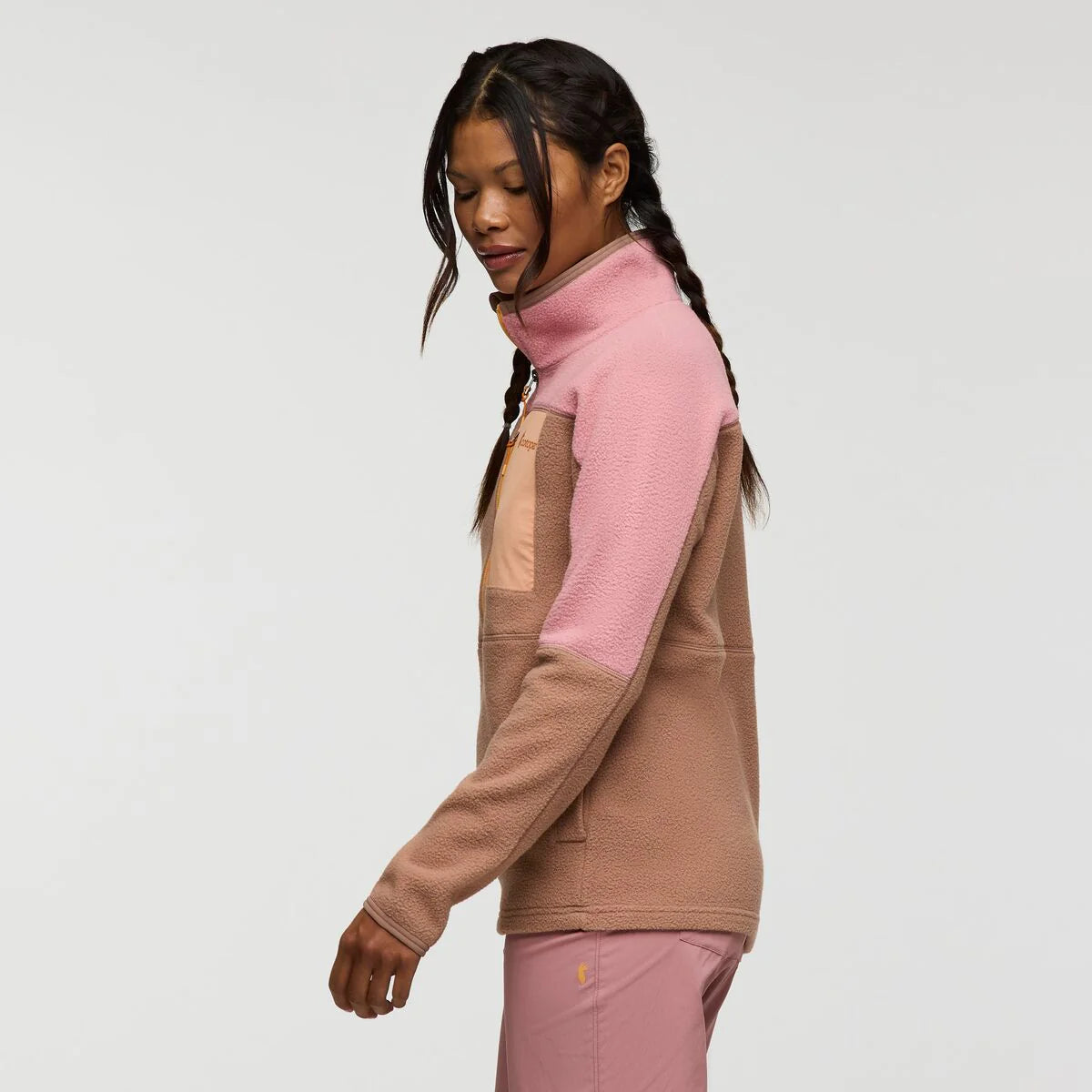 Polar Damski Abrazo Fleece Half-Zip Jacket, Rose And Reishi