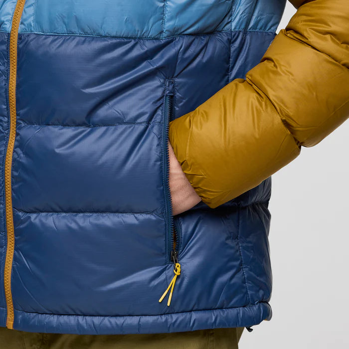 Kurtka Męska Fuego Max Down Hooded Jacket, Bronze and Deep Sea
