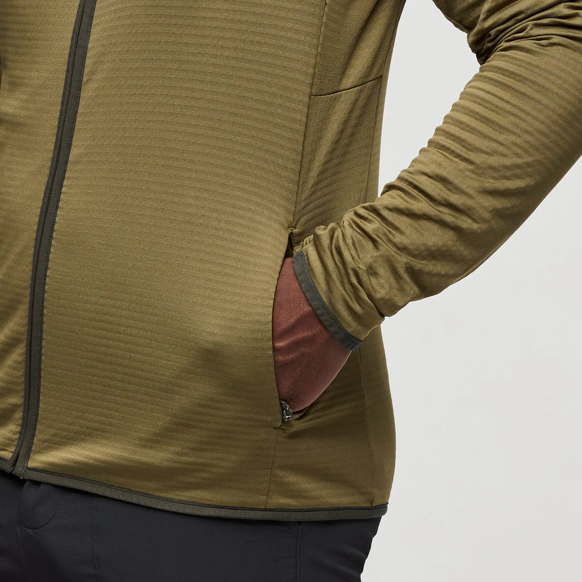 Bluza Męska Otero Fleece Full-Zip Hooded Jacket, Live Oak