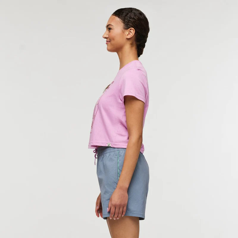 Koszulka damska Western Hills Crop T-Shirt, Orchid Bloom