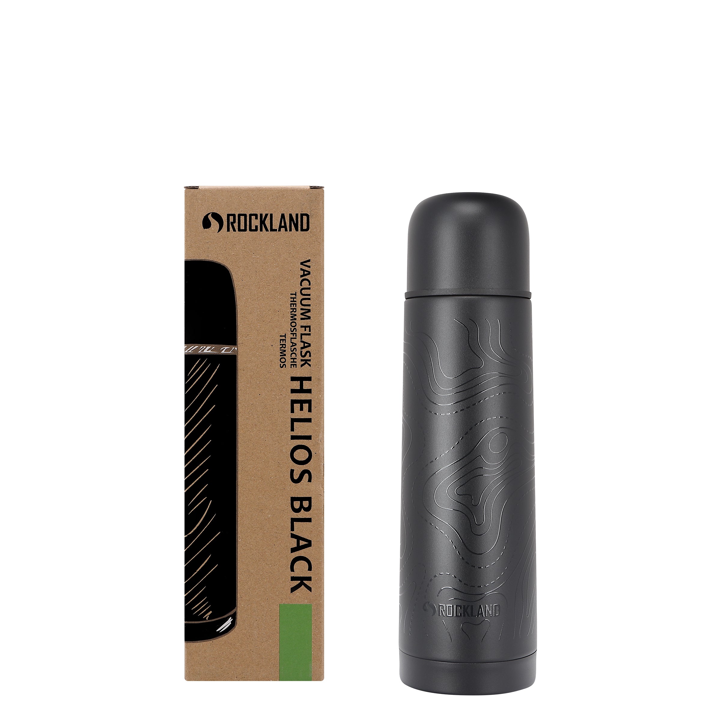 Rockland Termos Helios Black Print, czarny 0,5L