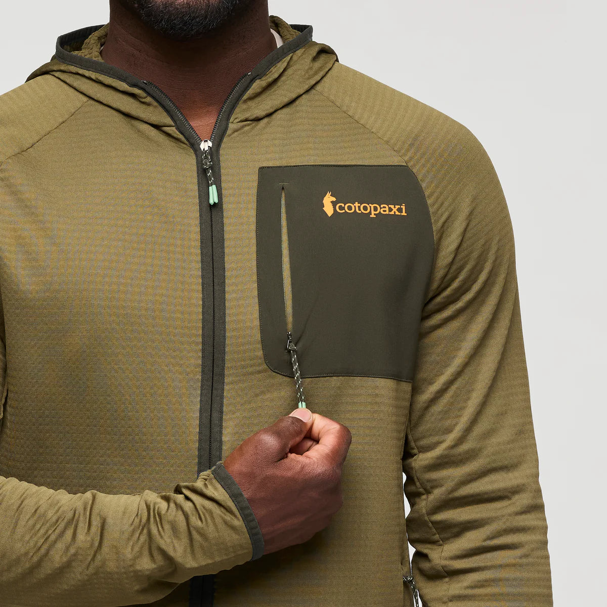 Bluza Męska Otero Fleece Full-Zip Hooded Jacket, Live Oak