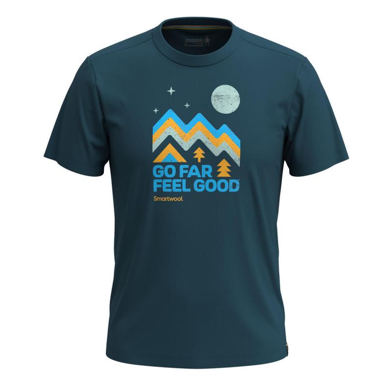 Koszulka U'S Alpine Sky Graphic Short Sleeve Tee Slim Fit, G74 | twilight blue