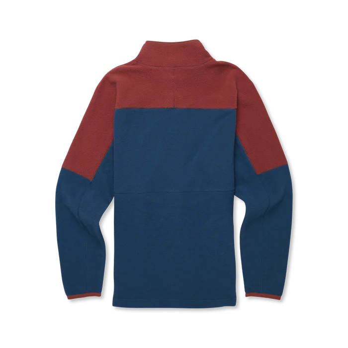 Polar Męski Abrazo Fleece Full-Zip Jacket, Nutmeg and Deep Sea