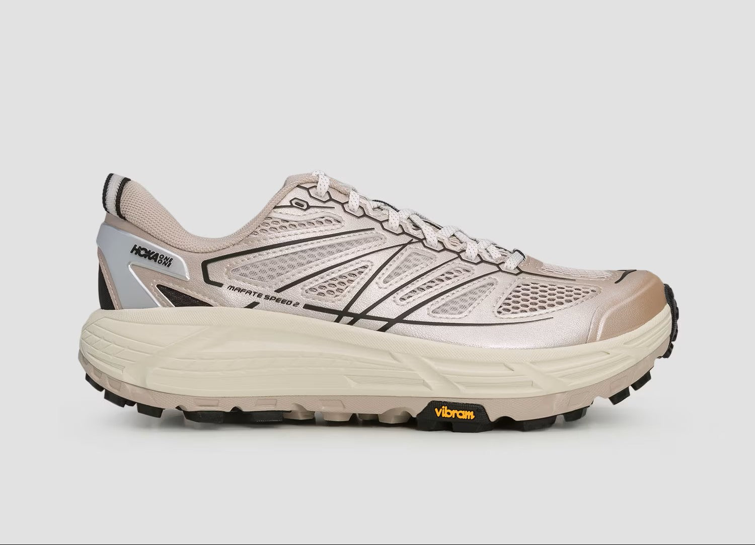 Hoka, Buty trekkingowe Mafate Speed 2 TS, beżowe