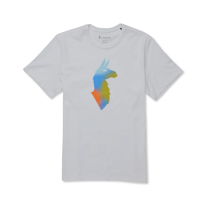 T-shirt Męski Bitmap Llama, White