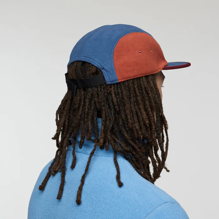 Czapka z Daszkiem  Fleece 5-Panel Hat,  Mulberry and Deep Sea