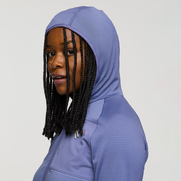 Bluza Damska Otero Fleece Full-Zip Hooded Jacket, Blue Smoke