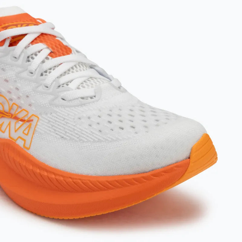 Hoka, Buty Męskie do biegania Mach 6 , biało - pomarańczowe
