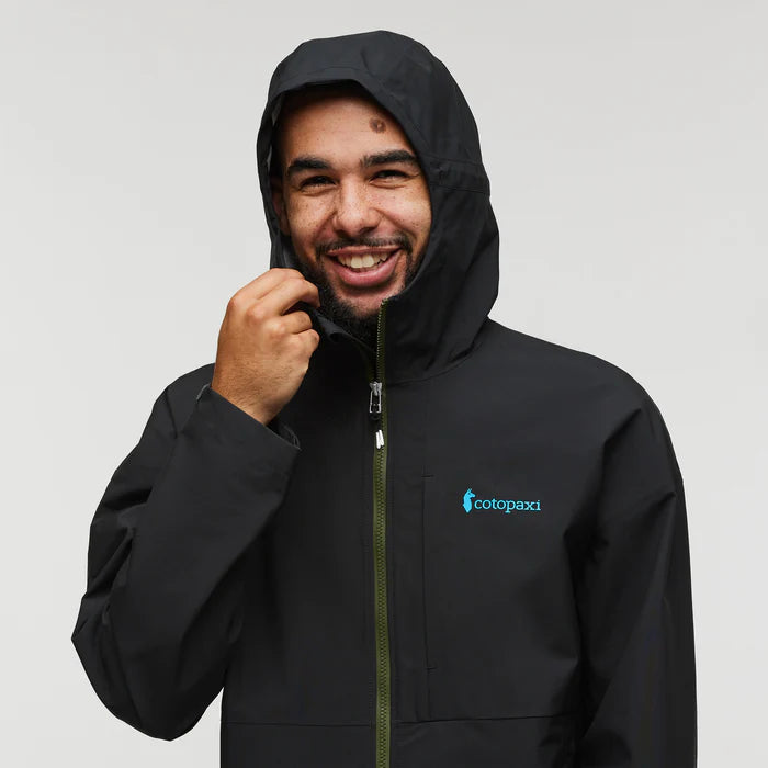 Kurtka Męska Przeciwdeszczowa Cielo Rain Jacket, All Black