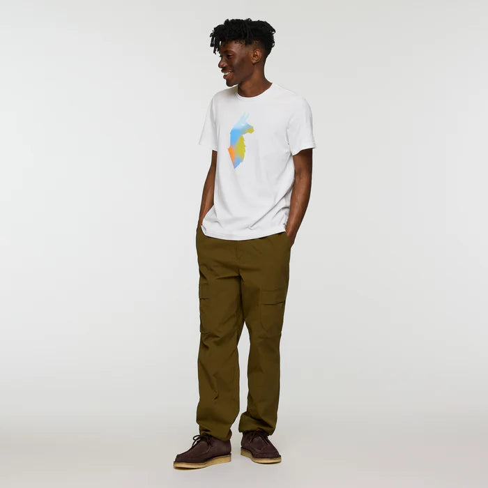 T-shirt Męski Bitmap Llama, White