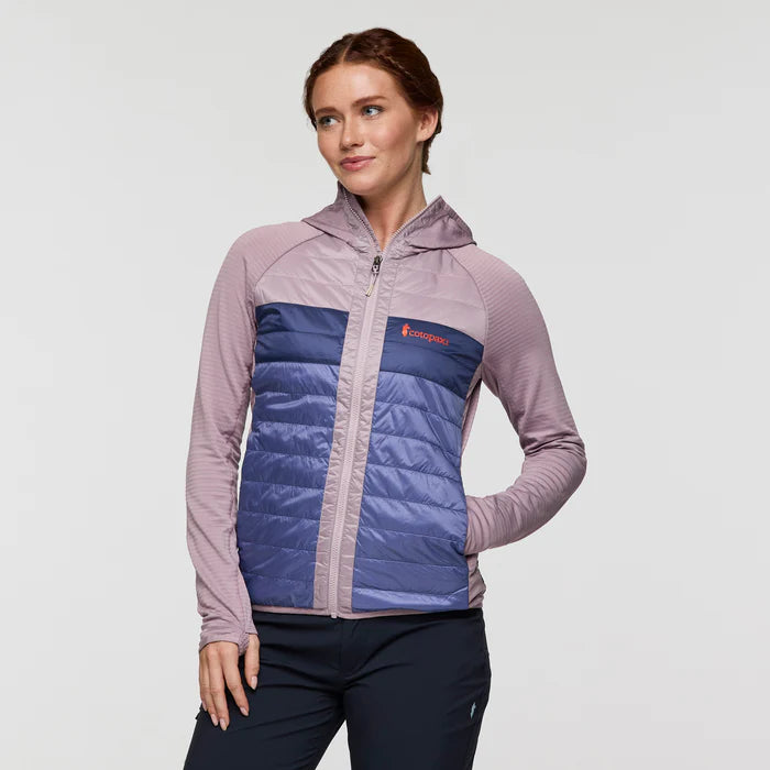 Bluza Damska Capa Hybrid Insulated Hooded Jacket, Quartz and Blue Smoke
