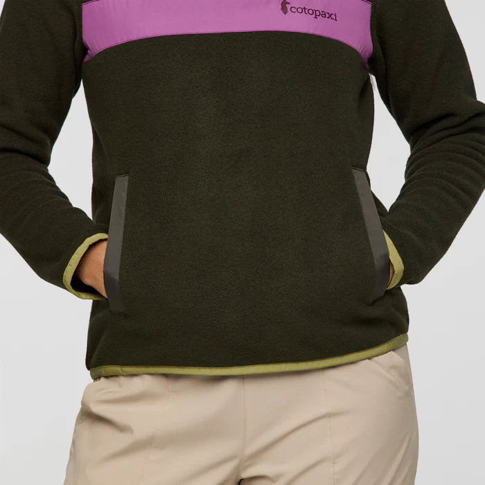 Damski Polar Teca Fleece Pullover,  Deep Dark Woods