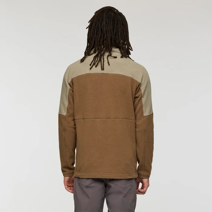 Polar Męski Abrazo Fleece Half-Zip Jacket, Stone and Dune