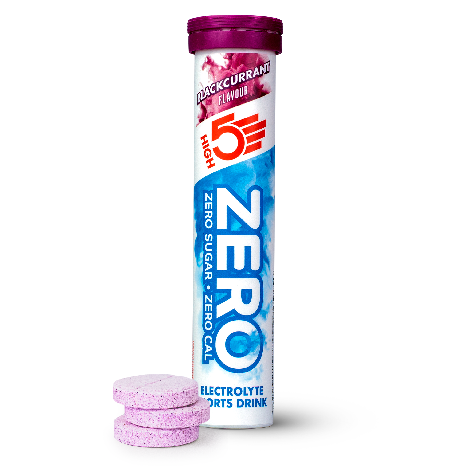 HIGH5 Tabletki elektrolitowe ZERO o smaku czarnej porzeczki 20 tab
