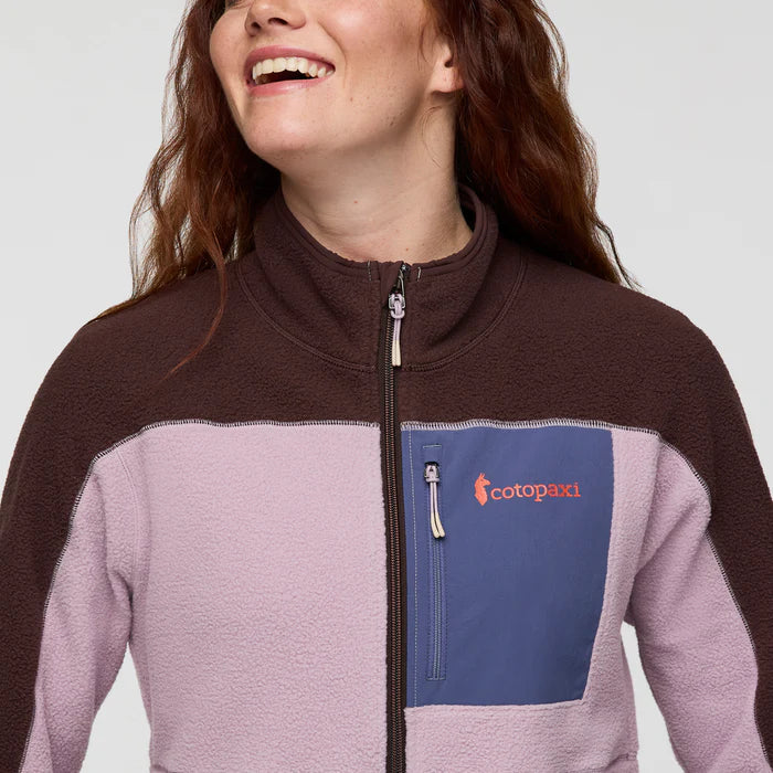 Polar Damski Abrazo Fleece Full-Zip Jacket, Coffee and Quartz