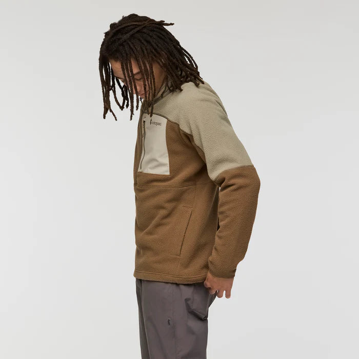 Polar Męski Abrazo Fleece Half-Zip Jacket, Stone and Dune