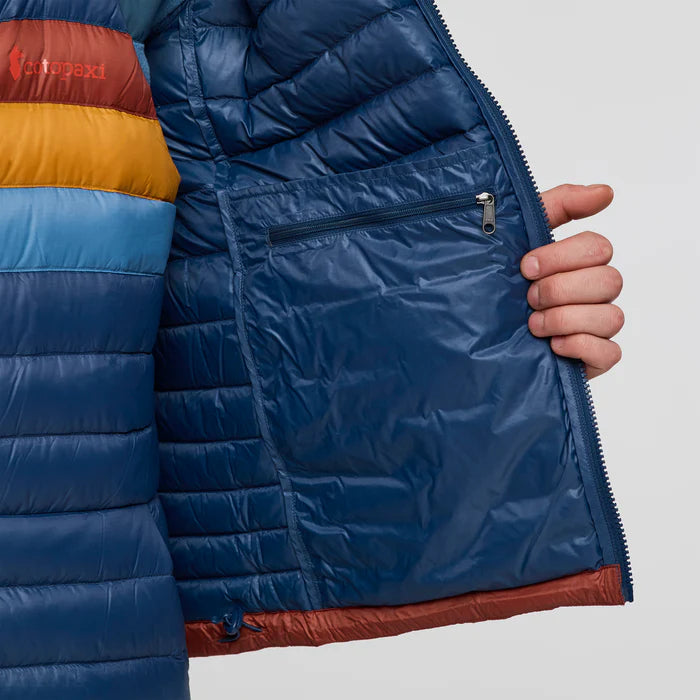 Kurtka Męska Fuego Down Jacket,  Deep Sea and Nutmeg