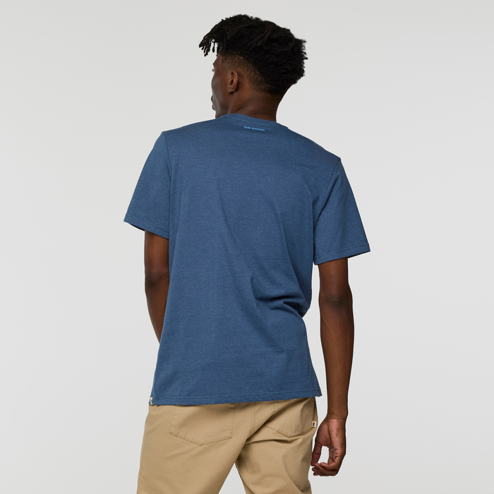 T-Shirt Męski Cotopaxi Llama, Deep Sea