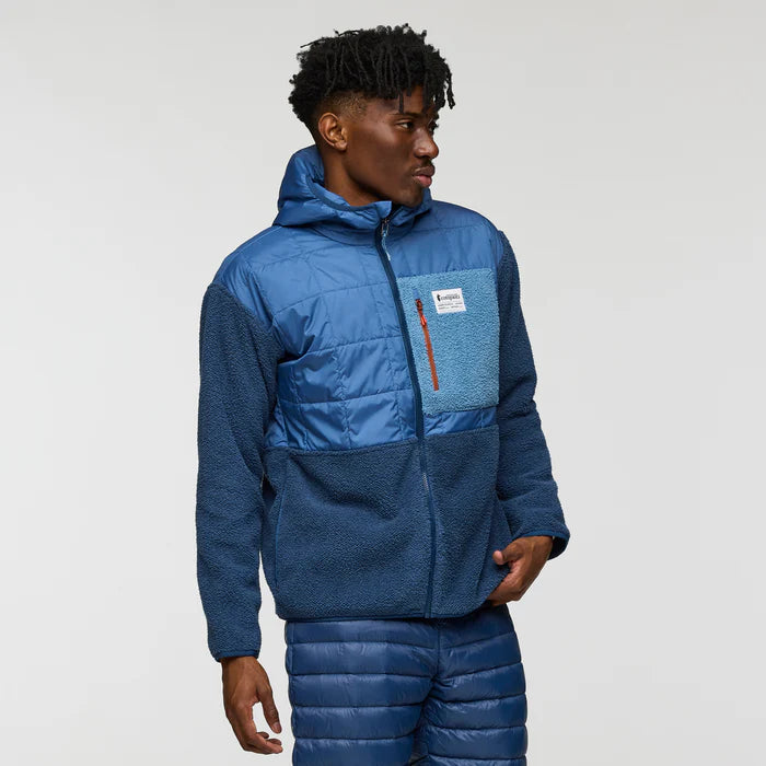 Polar Męski Trico Hybrid Hooded Jacket, Deep Sea
