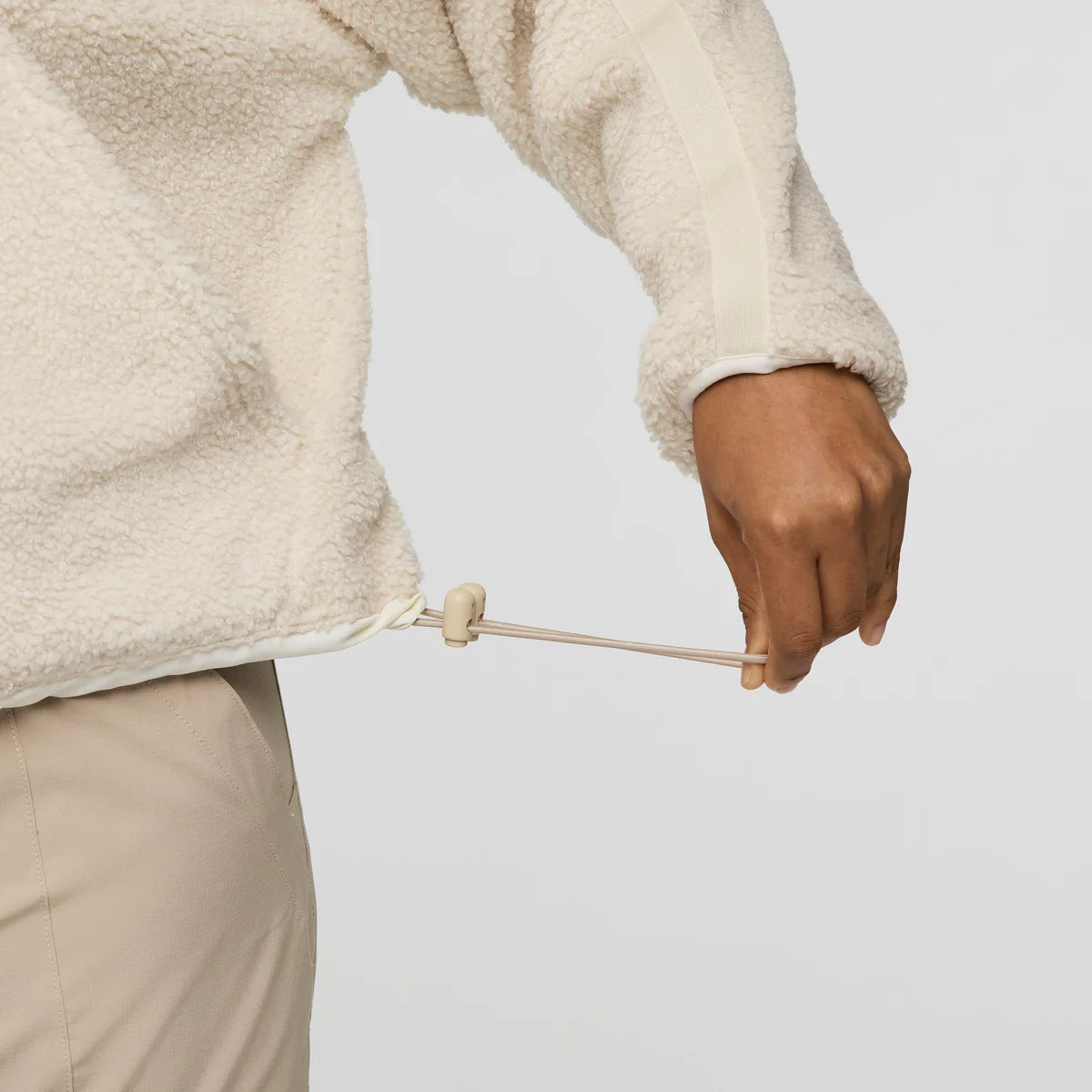 Polar Damski Bacano Fleece Pullover, Cream and Bone