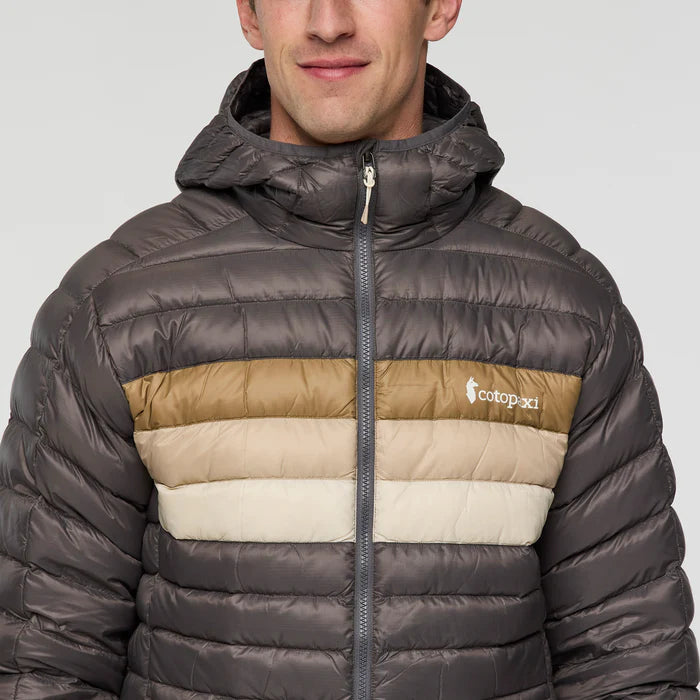Kurtka męska Fuego Down Hooded Jacket, Cinder Stripes
