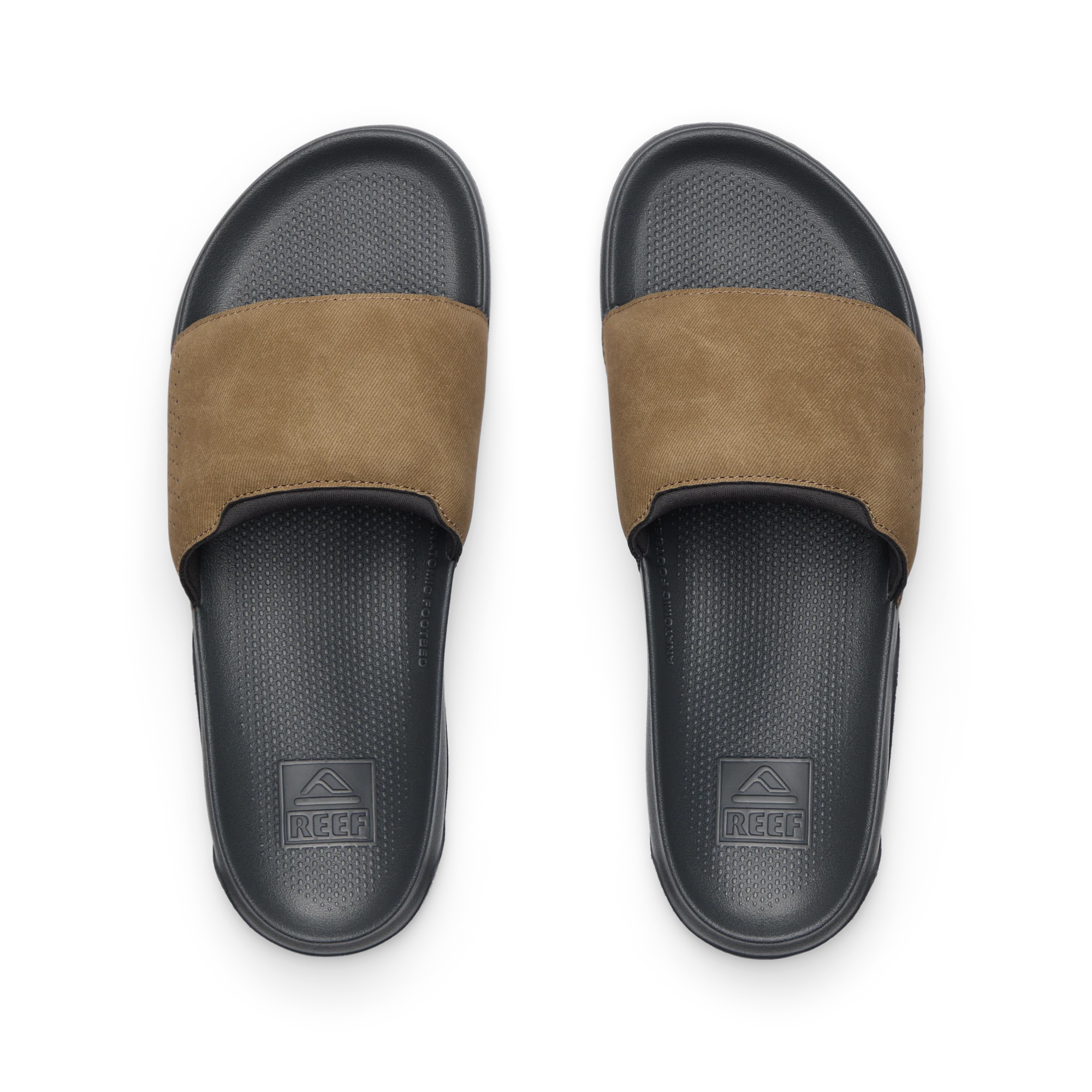 Klapki Męskie Tailslide, Grey/Tan