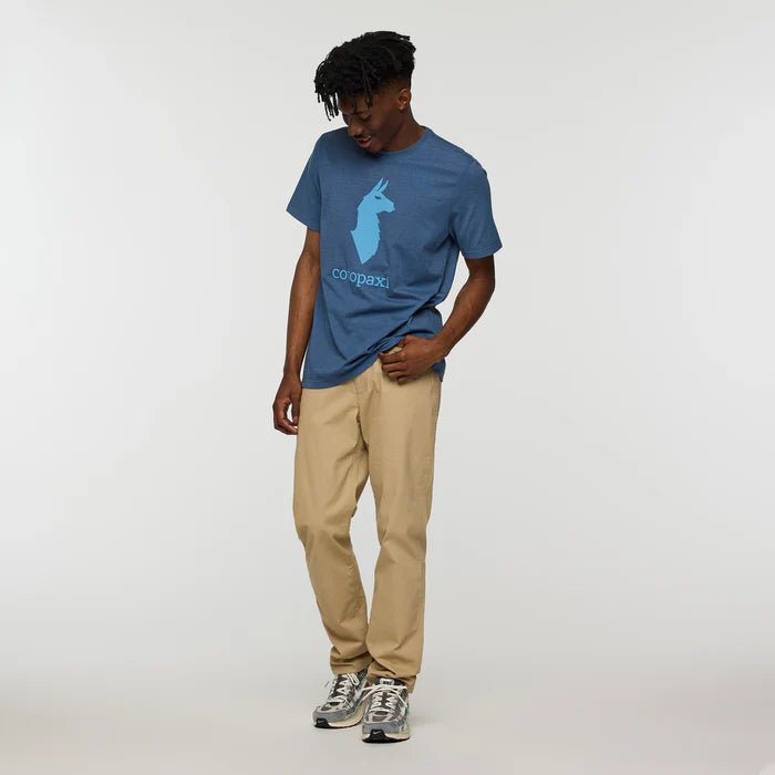 T-Shirt Męski Cotopaxi Llama, Deep Sea