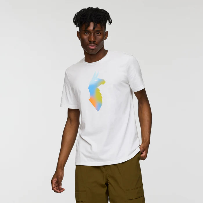 T-shirt Męski Bitmap Llama, White