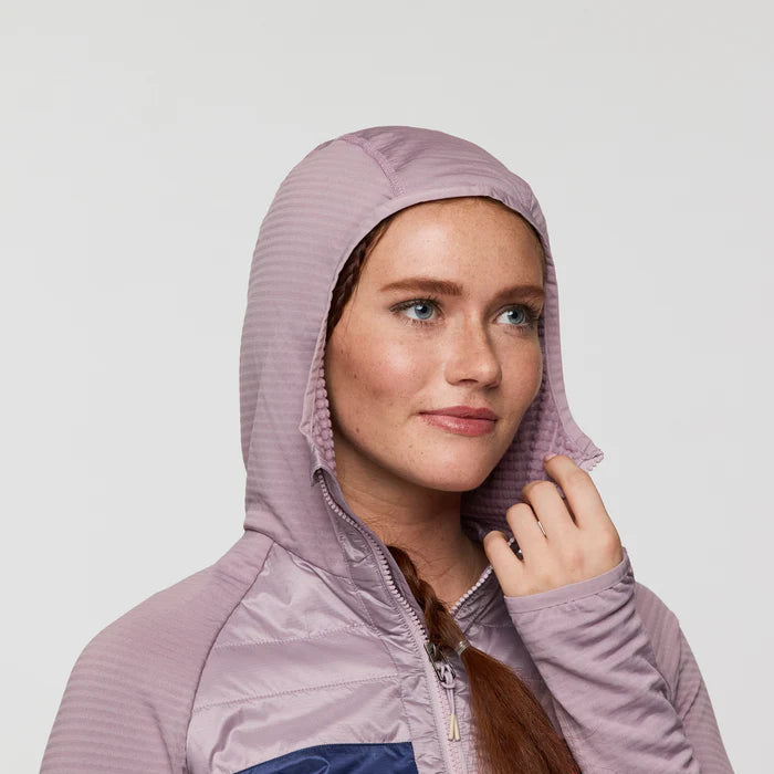 Bluza Damska Capa Hybrid Insulated Hooded Jacket, Quartz and Blue Smoke