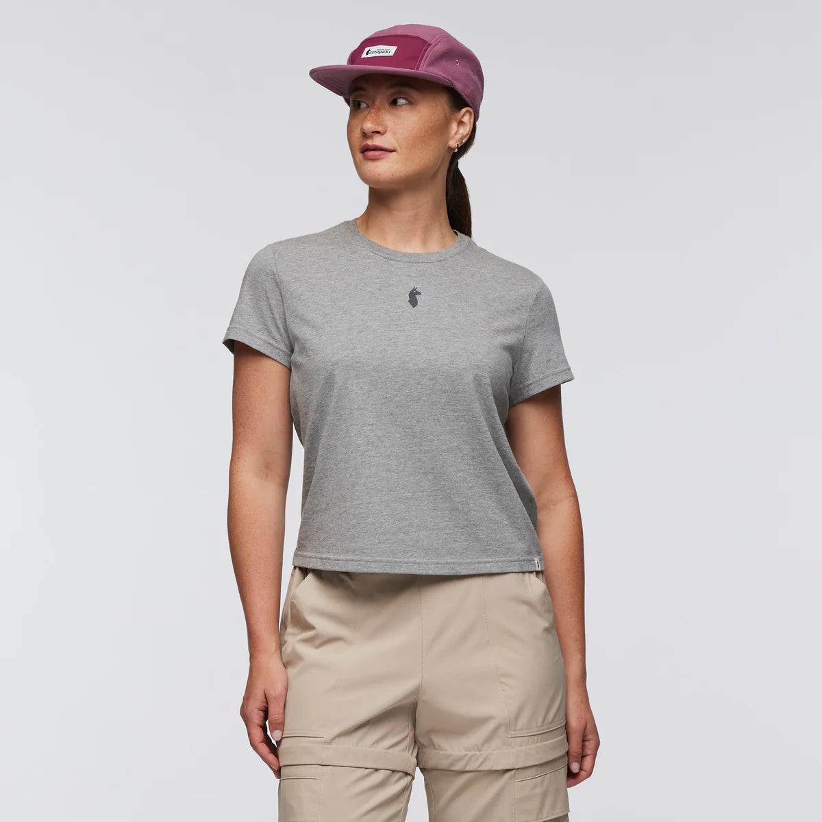 Koszulka Damska Llama Icon T-Shirt, Heather Grey